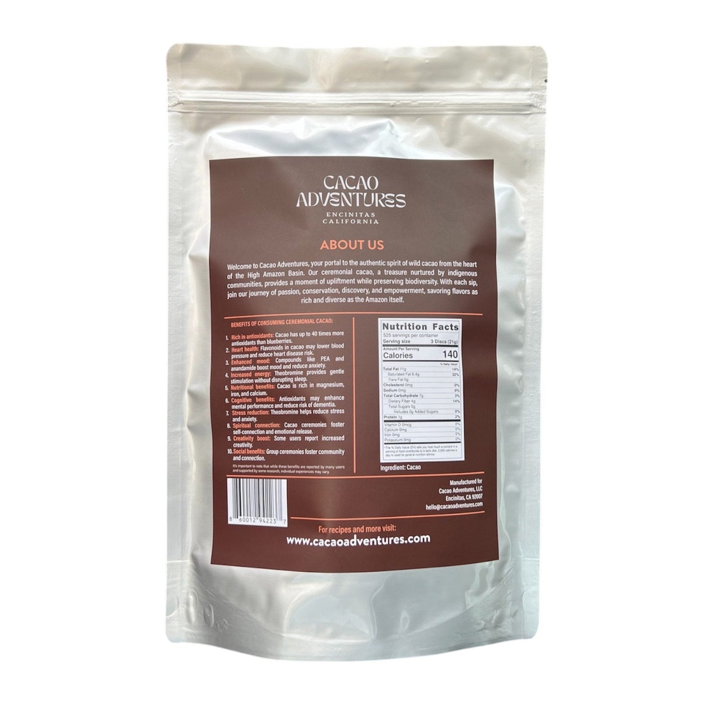 Bulk Ceremonial Grade Cacao