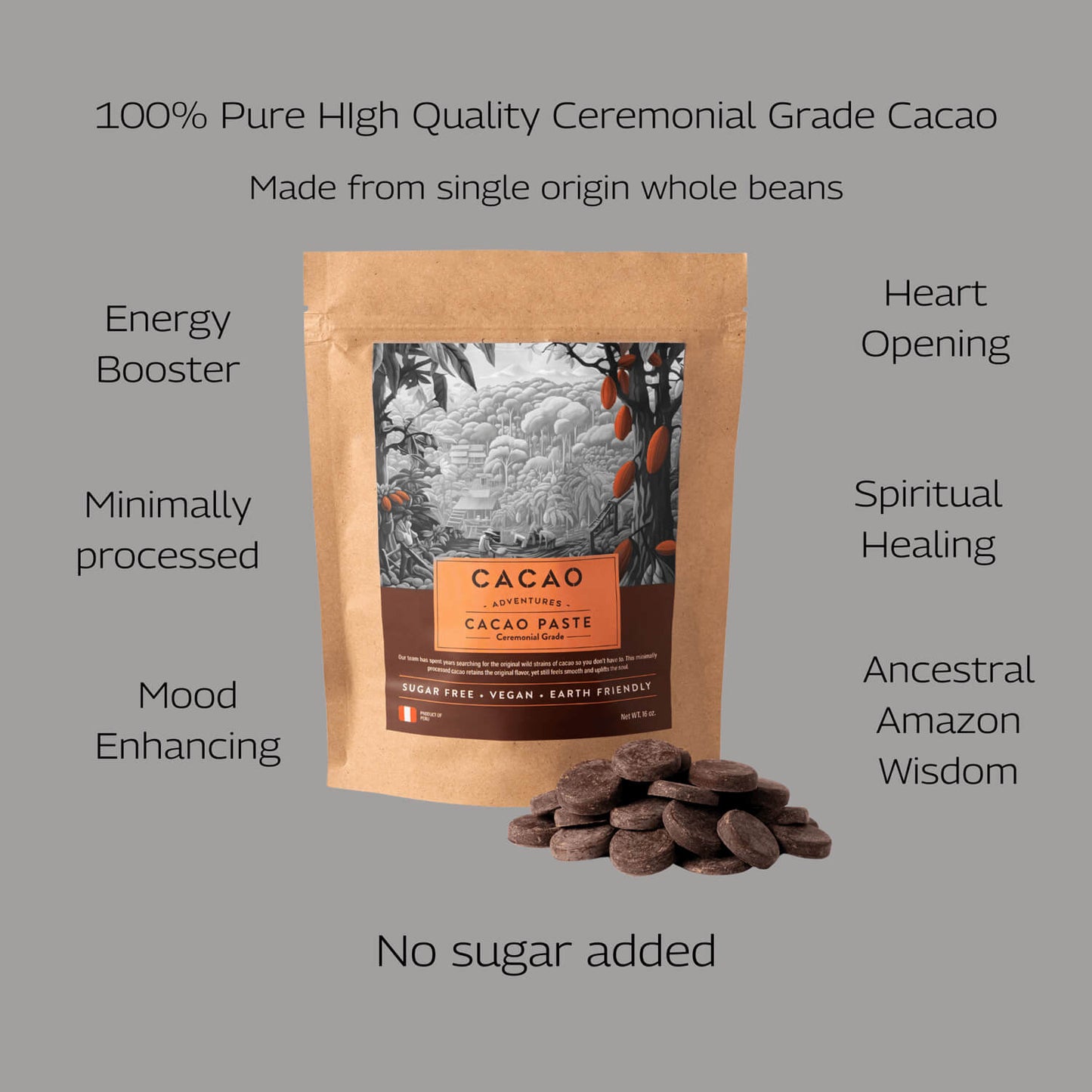 High-Amazon Basin Ceremonial Grade Cacao
