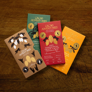 3-Bar Bean-to-Bar Dark Chocolate Set (53%–100%)