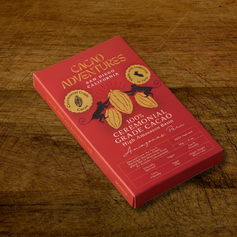 100% Ceremonial Cacao Bar - High-Amazon Basin