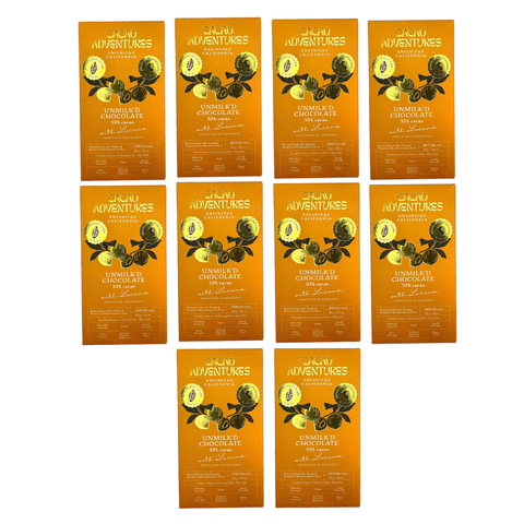 10 Pack - Unmilk'd 53% Chocolate Bars - Tropical Desert