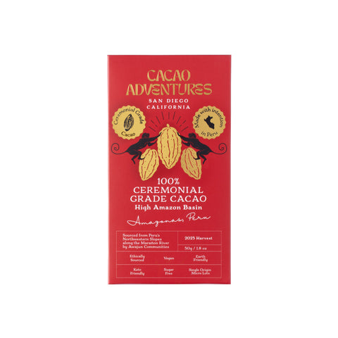 100% Ceremonial Cacao Bar - High-Amazon Basin
