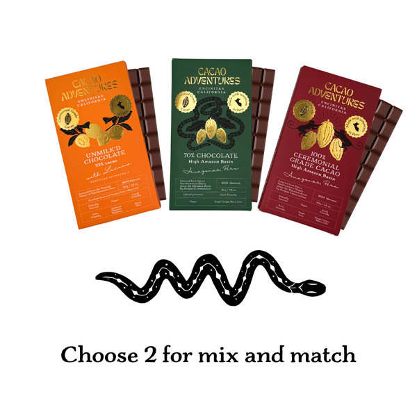 Mix & Match Ceremonial Cacao Bars – Choose 2 Flavors | Cacao