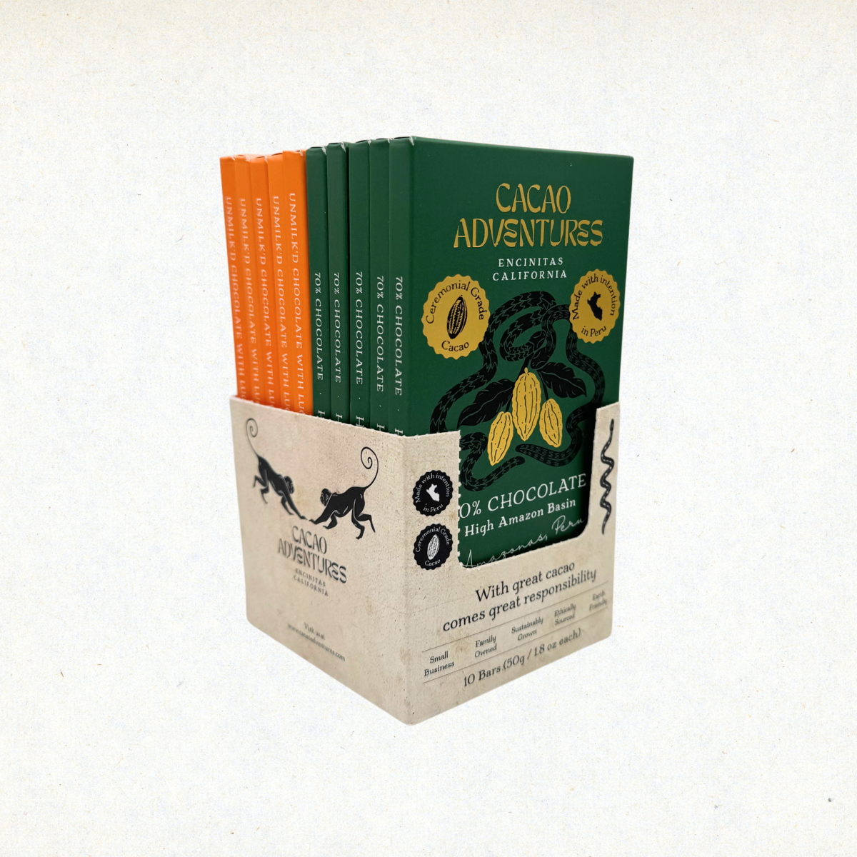 Mix & Match Ceremonial Cacao Bars – Choose 2 Flavors | Cacao