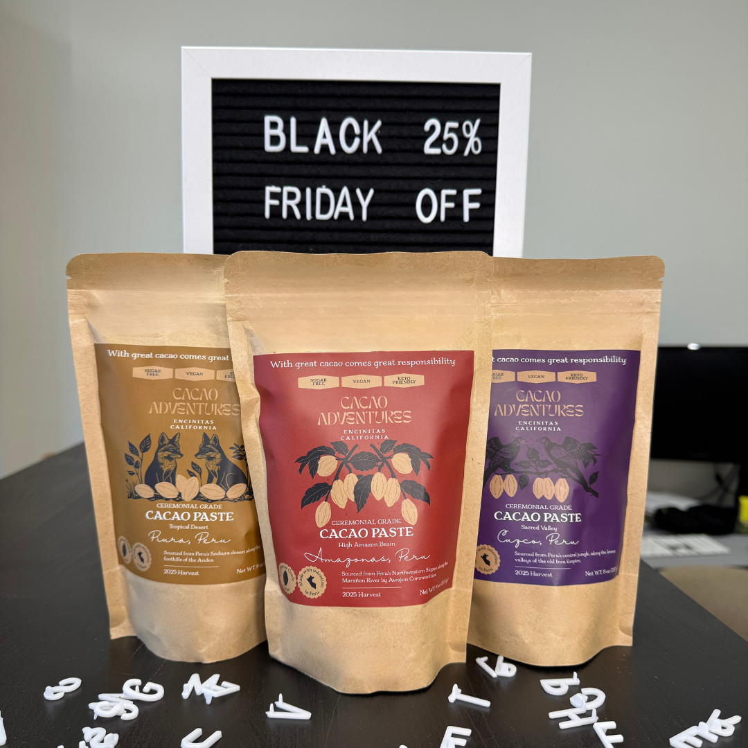 Three-Origin Ceremonial Cacao Bundle – 25% Off (Black Friday Exclusive)