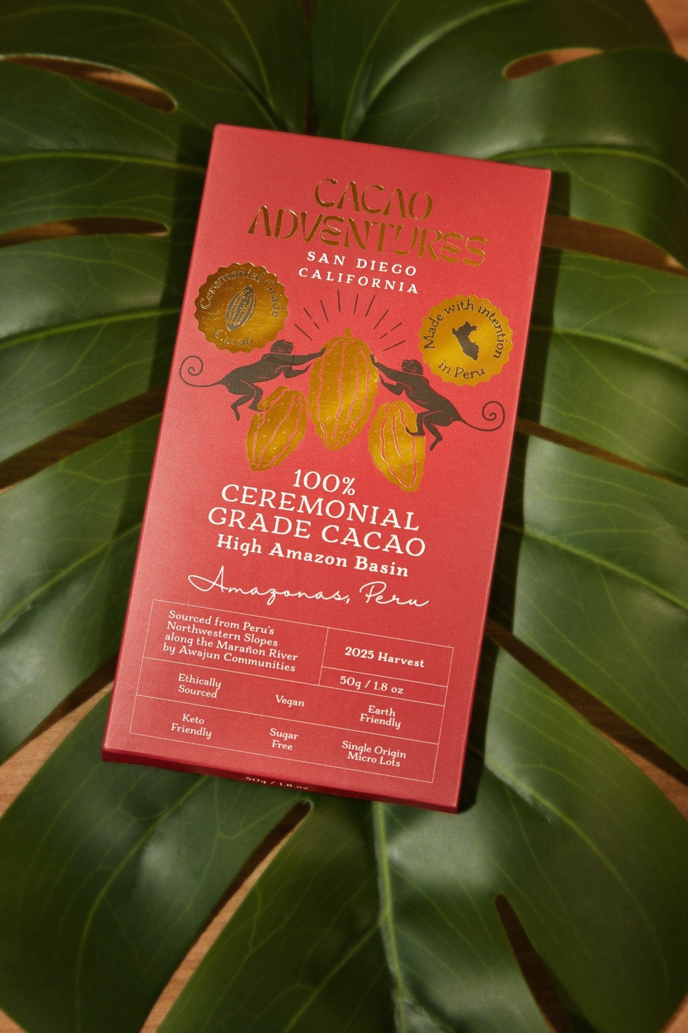 100% Cacao Dark Chocolate Bar | Unsweetened, Peru – Cacao Adventures