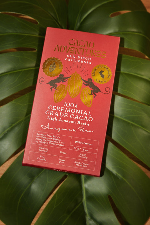100% Ceremonial Cacao Bar - High-Amazon Basin